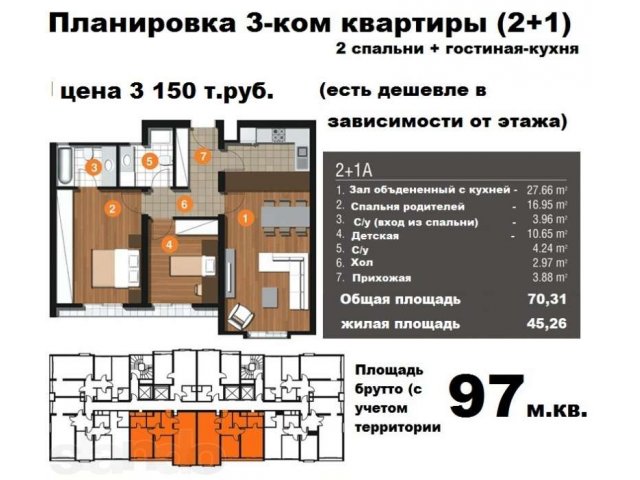 Квартиры в новом ЖК Инновия Стамбул в городе Казань, фото 7, Жилая недвижимость в дальнем зарубежье