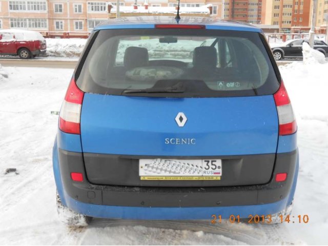 Renault Scenic 2005 г.в., минивен, инжектор, 1.6 л, 113 л.с., МКПП в городе Череповец, фото 3, стоимость: 310 000 руб.