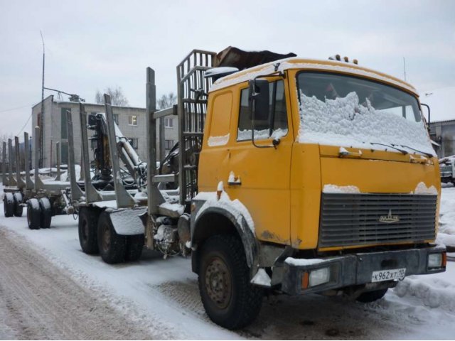 Сортиментовоз МАЗ-630308 с прицепом и манипулятором в городе Петрозаводск, фото 1, Карелия