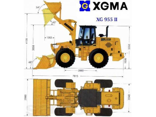 Фронтальный погрузчик XG955 в городе Омск, фото 2, Омская область