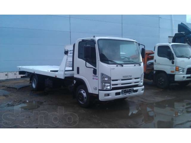 Isuzu NPR75LK. Эвакуатор. Сдвижная эвакуаторная платформа. в городе Санкт-Петербург, фото 2, Ленинградская область