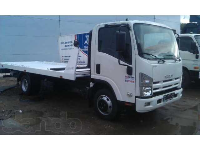 Isuzu NPR75LK. Эвакуатор. Сдвижная эвакуаторная платформа. в городе Санкт-Петербург, фото 4, Эвакуаторы