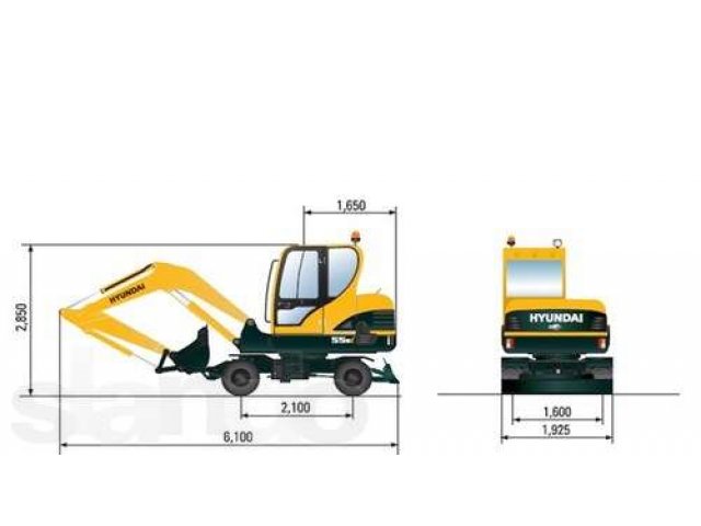 Продается колесный экскаватор HYUNDAI R55WI, 2012 года выпуска в городе Владивосток, фото 1, стоимость: 2 130 000 руб.