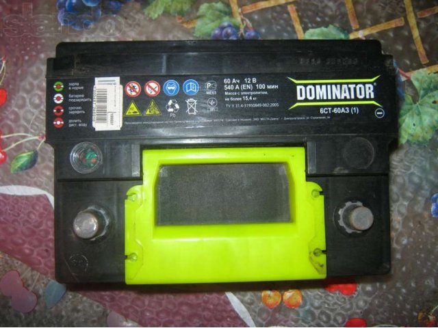 Продам новый аккумулятор dominator 6ст-60аз(1) в городе Тутаев, фото 1, Ярославская область