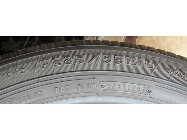 Goodyear 225/55 R18 4шт в городе Тверь, фото 2, Шины, диски и колёса