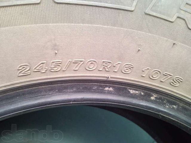 Внедорожные шины DUELER 245/70 R16 в городе Москва, фото 3, Шины, диски и колёса