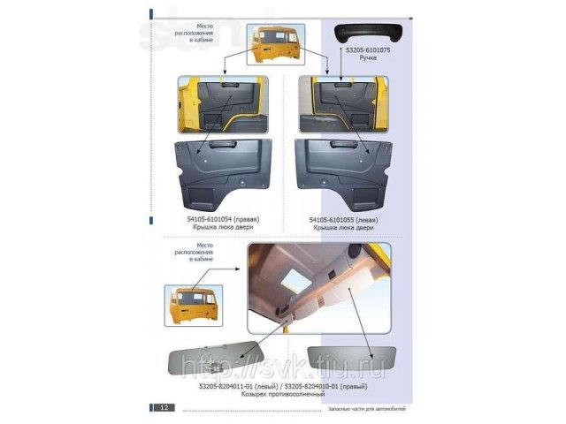 Дверная карта камаз 65115