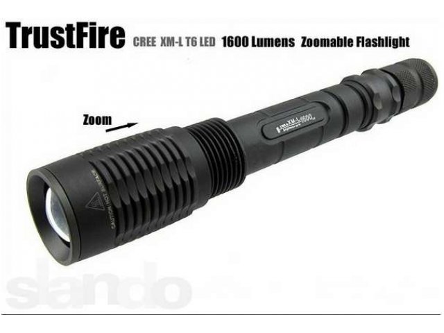 Фонарик TrustFire Z6 1300 люмен в городе Брянск, фото 1, Другое