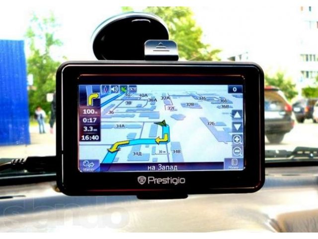 4.3 GPS Навигатор Prestigio GeoVision 4250 в городе Новосибирск, фото 1, GPS-навигаторы и регистраторы