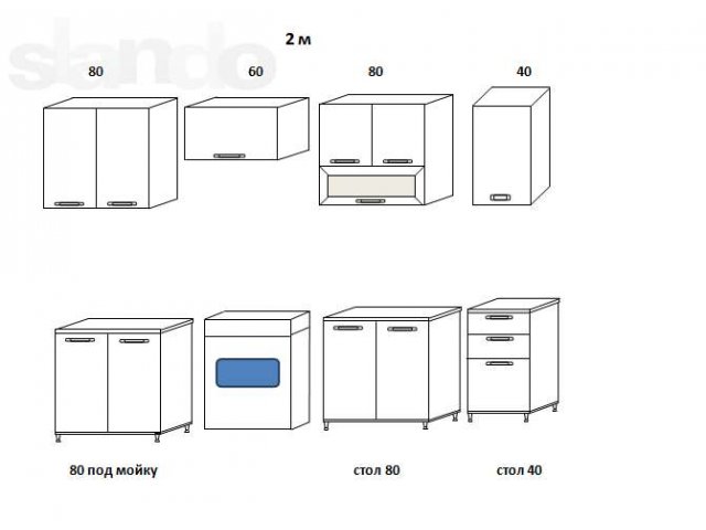 Новый кухонный гарнитур Флоренция 2.4 - 1.2 метра в городе Москва, фото 4, Мебель для кухни и посуда