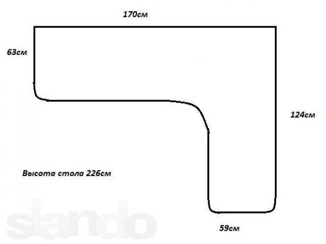 Огромный угловой компьютерный стол (высота 226см) в городе Санкт-Петербург, фото 6, стоимость: 10 000 руб.