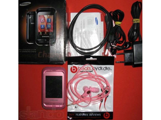 Samsung C3300 Champ + Monster Beats Tour в городе Рязань, фото 1, Рязанская область