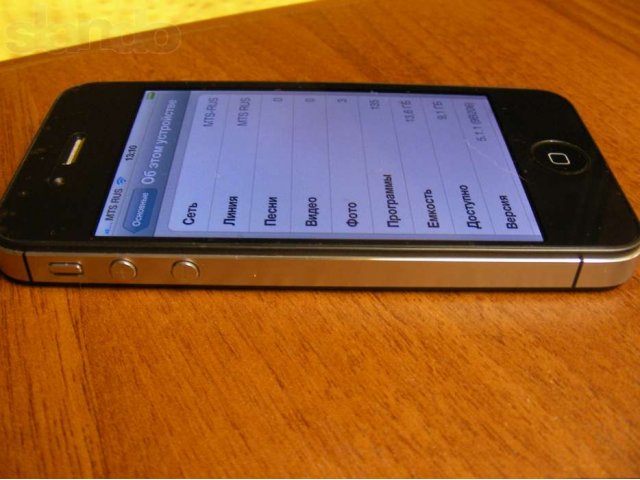 iPhone 4S 16Gb черный - очень хорошее состояние в городе Сочи, фото 2, стоимость: 14 990 руб.