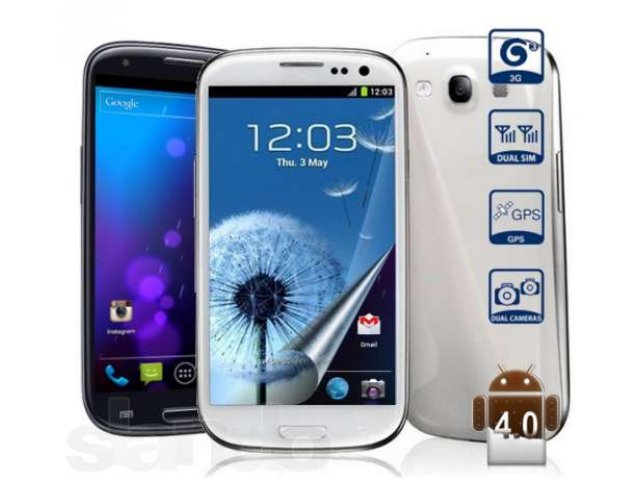 Galaxy S3 4.7 Android 4.0.4 DualCore 1.2Ghz 2SIM в городе Смоленск, фото 1, Мобильные телефоны