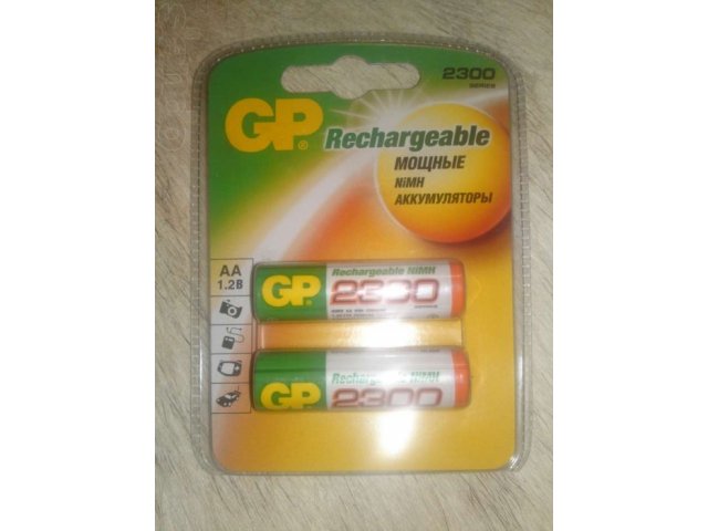 Аккумуляторы аа GP 2300mAh новые запечатанные в городе Москва, фото 1, Аккумуляторы