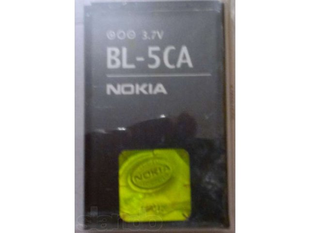 Батарея на сотовый телефон NOKIA BL-5CA, новая в городе Нижнекамск, фото 1, стоимость: 500 руб.