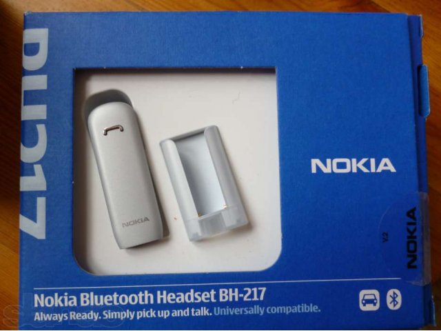 Новая Bluetooth гарнитура Nokia BH-217 в городе Челябинск, фото 1, стоимость: 600 руб.