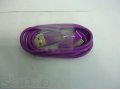 USB Data Cable Apple iPhone фиолетовый (техпак) в городе Владимир, фото 2, стоимость: 150 руб.