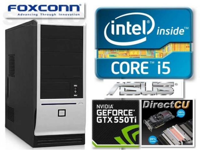 Отличный Игровой 4ядерник Core i5-2400/AsusH61Pro/Asus GTX550Ti/8Gb/1T в городе Уфа, фото 1, стоимость: 16 500 руб.