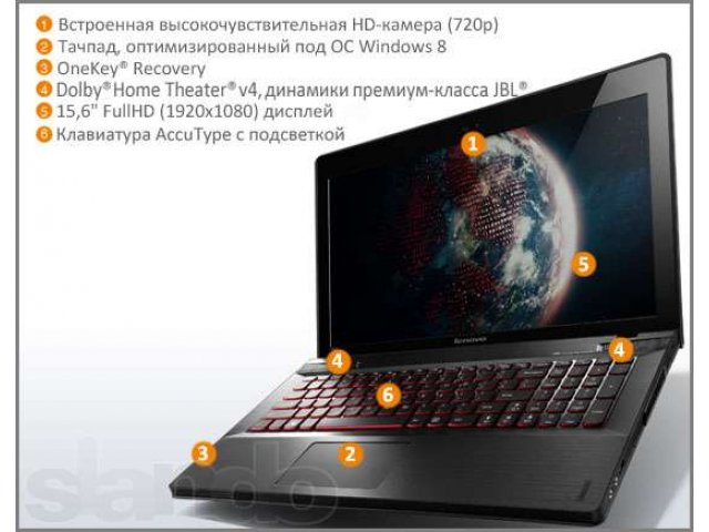 Ноутбук Lenovo IdeaPad Y500 в городе Псков, фото 3, Ноутбуки