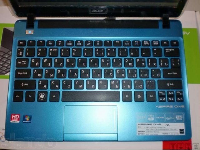 Продается Нетбук Acer Aspire One 725-C61b в городе Уфа, фото 3, Ноутбуки