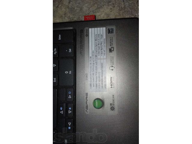 Срочно продаю!!!ноутбук Acer Aspire 5560 в городе Камышлов, фото 2, стоимость: 15 000 руб.