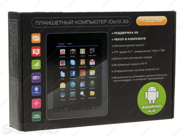 Продам Планшет Digma iDs10 8Gb 3G Aluminum в городе Киров, фото 2, Планшеты