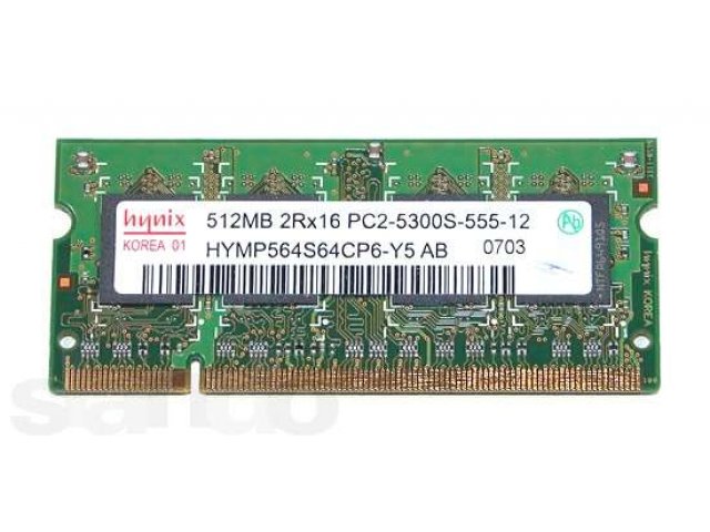 Память Hynix SoDIMM DDR2 667 мГц 512 MB для ноутбука в городе Воронеж, фото 2, Воронежская область