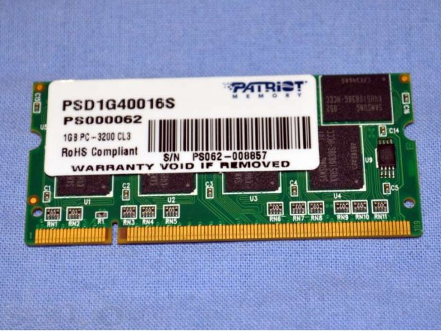 Память для ноутбука 1Гб SODIMM DDR400 PC3200 в городе Москва, фото 2, Модули памяти