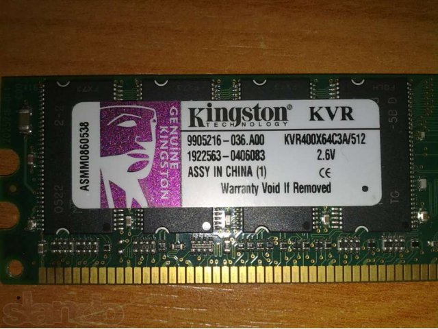 DDR1 KVR400X64C3A/512 в городе Санкт-Петербург, фото 1, стоимость: 400 руб.