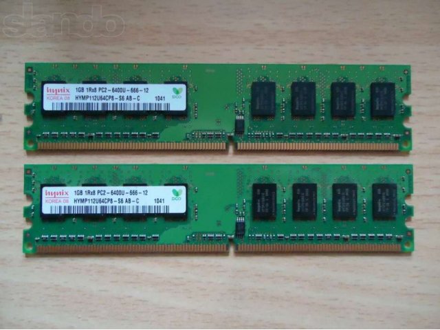 Продам: модуль памяти Hynix 2x1GB DDR2-800 в городе Нижний Новгород, фото 1, стоимость: 600 руб.