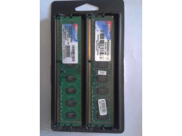 Оперативная память DDR-3 Patriot, 2x2gb, pc3-10666, cl-9, 500 руб. в городе Курск, фото 4, стоимость: 500 руб.