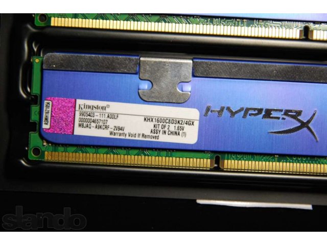 Kingston HyperX DDR3 4Gb (2 x 2GB) 1600 (PC3 12800) в городе Санкт-Петербург, фото 2, Ленинградская область