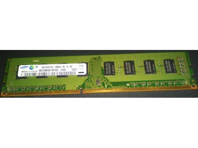 Память SAMSUNG DDR3- 2Гб, PC10600 , 1333MHz в городе Арзамас, фото 2, стоимость: 440 руб.