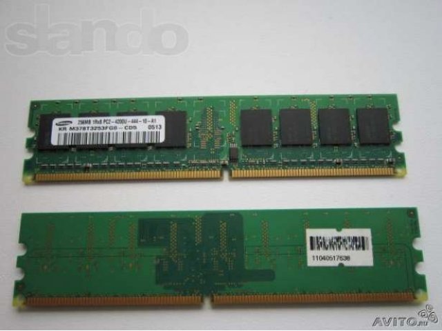 1Rx8 DDR2 256 MB PC2-4200U-444-10-A1Samsung в городе Саратов, фото 1, Модули памяти