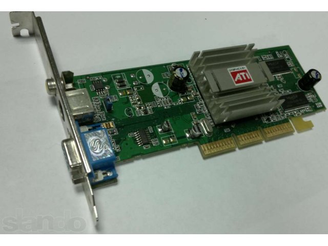 Видеокарта ATI Radeon 9200 AGP 128Mb в городе Новосибирск, фото 1, стоимость: 400 руб.