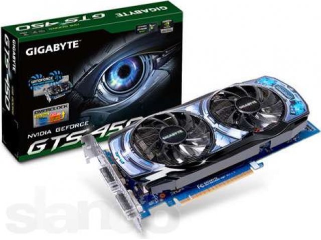 GIGABYTE GeForce GTS 450 1 GB . в городе Абакан, фото 2, Видеокарты