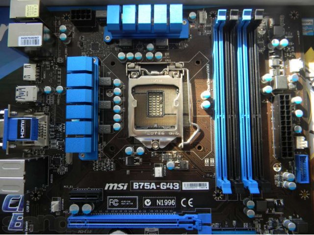 MSI B75A-G43 LGA 1155, ATX. в городе Волгоград, фото 2, Материнские платы