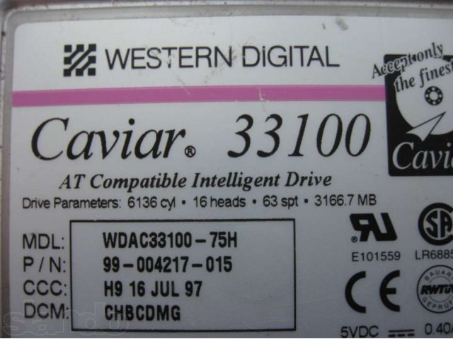 жесткий диск Western Digital в городе Тобольск, фото 1, стоимость: 500 руб.