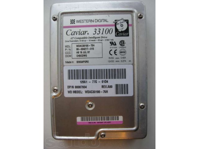 жесткий диск Western Digital в городе Тобольск, фото 2, Жесткие диски (HDD и SSD)