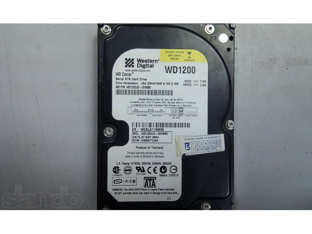 HDD SATA 120 Gb WD1200 в городе Оренбург, фото 1, стоимость: 660 руб.