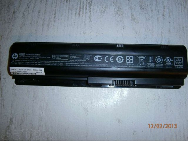 Аккумулятор ноутбук hp pavilion dv6-3125er в городе Казань, фото 1, стоимость: 800 руб.