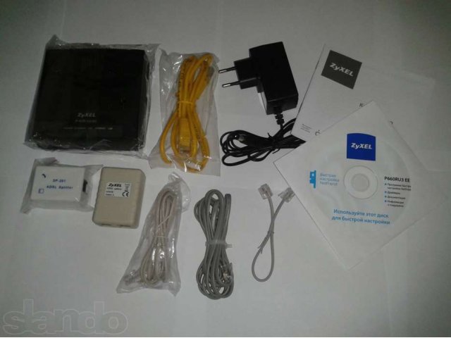 Модем Zyxel adsl2+ с портами Ethernet и USB P660RU3 EE в городе Нефтекамск, фото 3, Сетевое оборудование