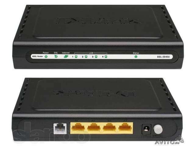 D-link DSL2540U - роутер с adsl-модемом в городе Ижевск, фото 1, стоимость: 500 руб.