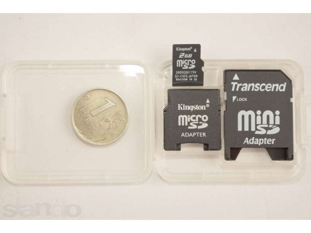 Флеш- карта micro SD 2Gb(Япония) +2 адаптера. в городе Новоуральск, фото 3, стоимость: 500 руб.