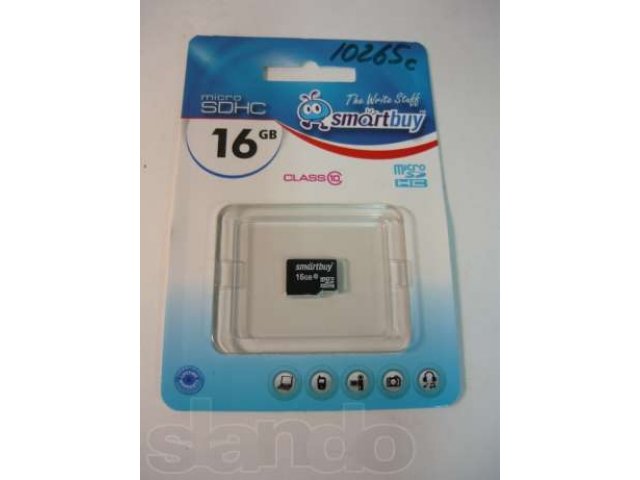 Карта памяти Micro SDHC 16Gb Class 10 в городе Владимир, фото 1, стоимость: 500 руб.