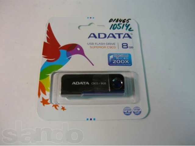 USB Flash 8Gb A-Data C903 синий в городе Владимир, фото 1, стоимость: 350 руб.