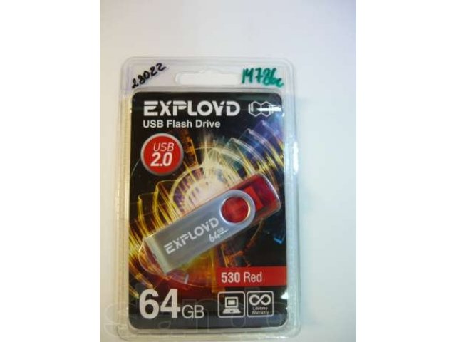 USB Flash 064Gb Exployd 530 красная в городе Владимир, фото 1, стоимость: 970 руб.