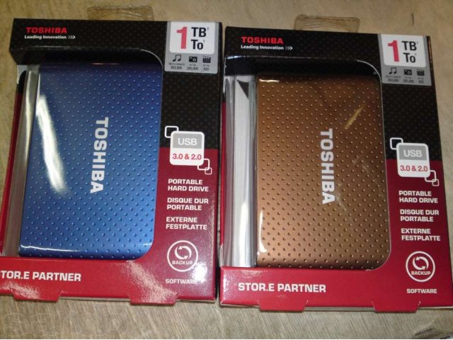 Toshiba 2.5 HDD 1TB USB 3.0 Stor. e Partner Blue в городе Москва, фото 2, Переносные жёсткие диски