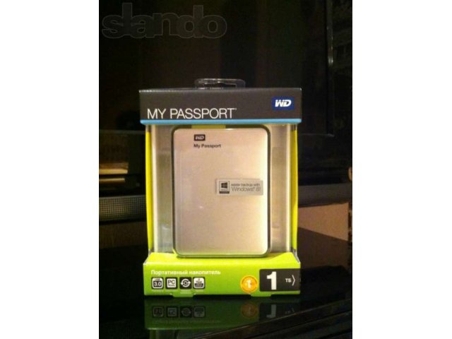 Внешний жесткий диск Western Digital My Passport. 1 ТБ в городе Москва, фото 1, Московская область